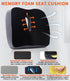 OKEJUNYE Tailbone Memory Foam Seat Cushion, Large Office Chair Cushions Chair Pad for Sciatica Coccyx Lower Back Pain