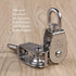 2Pcs 25MM Single Pulley Block in 304 Stainless Steel M25 - Loading 400kg, Silver