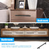 KNOBWELL 5 Pack 6-3/10 Inch Matte Black Kitchen Cabinet Handles Cabinet Pulls, Round T Bar Cupboard Handles Dresser Pulls, Bathroom Cabinet Handles Stainless Steel by KNOBWELL