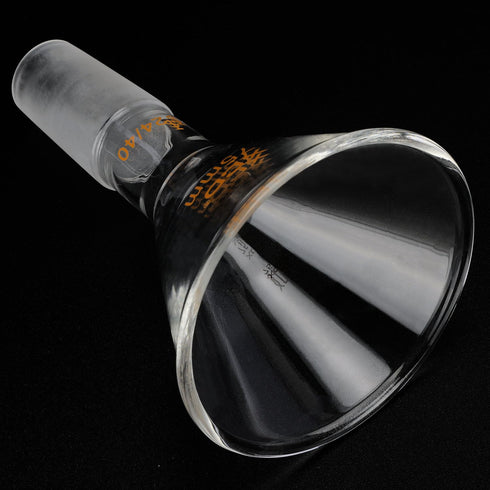 Glass Powder Funnel, Borosilicate Glass Filter Funnel, Short Stem with 75 mm Top Outer Dimension, 24/40 Inner Joint