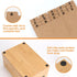DLUGOPIS 4x6 4 150 25 2 Index Card Holder with Dividers Bamboo Index Card Organizer Box Compartments Flash Cards Holder