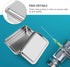 Baluue Medical Surgical Trays Stainless Steel Instrument Tray with Lid, 6 Inch Thicken Container for Lab Supplies