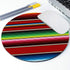 Serape Stripe Mouse Pad, Colorful Mexican Rug Print, Multicolored Round Mouse Pads 7.9 x 7.9 x 0.12 Inch