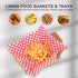 100pcs Deli Paper Sheets 12x12", Grease Resistant Wax Paper for Food