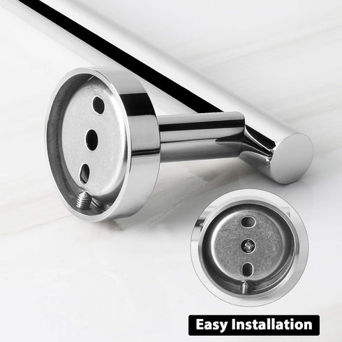 NearMoon Bathroom Towel Bar - Thicken Stainless Steel Shower Towel Rack, Wall Mounted (1 Pack, Chrome Finish, 9 Inch)