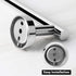 NearMoon Bathroom Towel Bar - Thicken Stainless Steel Shower Towel Rack, Wall Mounted (1 Pack, Chrome Finish, 9 Inch)