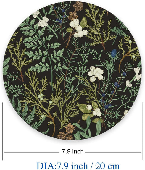 Nphuriy 7.97.90.12 inches Mouse Pad, Magical Forest Mouse Pad, Washable Round Cloth Mousepad for Gaming Office Laptop
