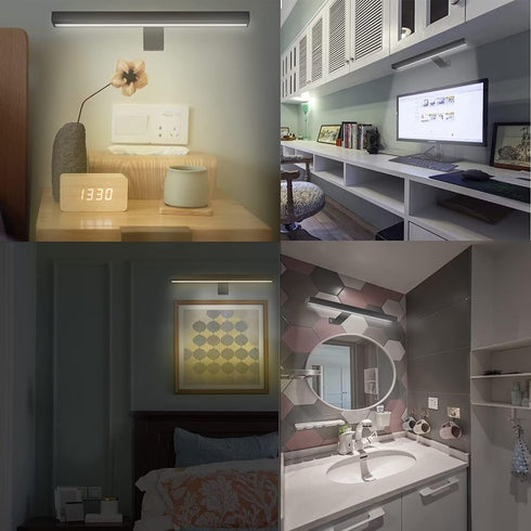 16in 3 Dimmable MIOBLUE Cordless Picture Lights with Remote, Metal Battery Operated Picture Light,Rechargeable Display