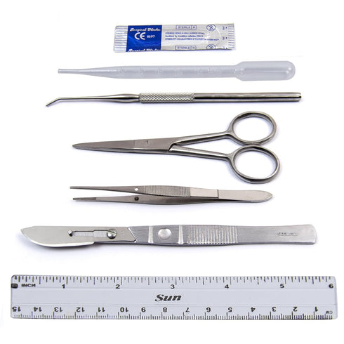 Dissection Kit for Biology Lab & Anatomy, Stainless Steel Scalpel Knife Set for Medical & Veterinary Students,