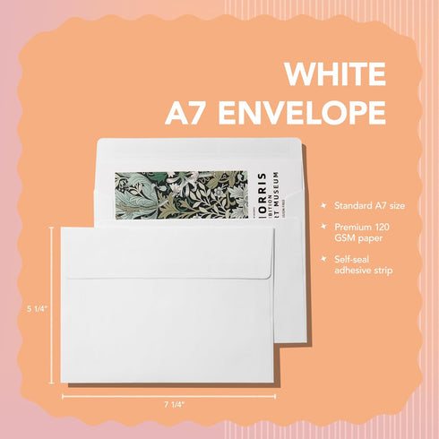 Pack It Chic - A7 White Envelopes 5” X 7” (110 Count) Self Seal Envelopes for Wedding Invitations, Save the Date Cards, Graduation, Baby Shower, Photos, Greeting Cards, Mailings - 5 1/4" X 7 1/4" by Pack It Chic