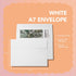 Pack It Chic - A7 White Envelopes 5” X 7” (110 Count) Self Seal Envelopes for Wedding Invitations, Save the Date Cards, Graduation, Baby Shower, Photos, Greeting Cards, Mailings - 5 1/4" X 7 1/4" by Pack It Chic