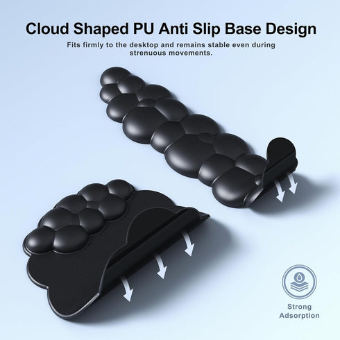 Cloud Mouse Pad with Wrist Rest, Ergonomic Cloud Keyboard Mouse Wrist Support