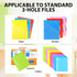 WOT I Telescoping 3 Ring Binder, 4PCS, Flexible Binder with Expandable Spine, Holds 160 Sheets, Black