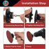 2PCS 3 inch 1/4" 3" Sanding Discs Holder Roll Lock Disc Pad Quick Change Disc Adapter with Shank for Sanding Disc Die