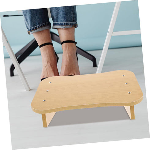 Portable Wooden Step Stool - Non-Slip Footrest for Home Use