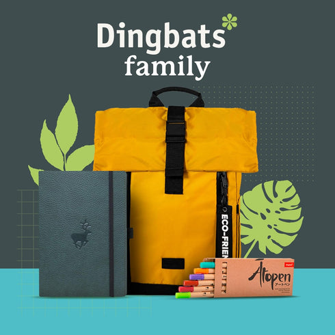 Dingbats A5 Wildlife Dotted Notebook Journal - Premium Vegan Leather Softcover for Women & Men, Note Taking