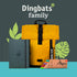 Dingbats A5 Wildlife Dotted Notebook Journal - Premium Vegan Leather Softcover for Women & Men, Note Taking