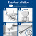 Mayfair Padded Toilet Seat, Cushioned Soft Vinyl over Wood Core Seat, Secure Hinges, Easy Clean, Made in USA