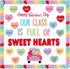 Valentine's Day Heart Paper Cutouts Bulk with Borders: Classroom Decorations for Craft Projects, School Party Decor