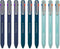 Pentel iZee 4 Colour Ballpoint Pen, Multi Ink, Deep Blue, Deep Violet & Sky Blue Barrels, Pack of 9