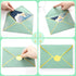Teling 50 Pcs A7 Envelopes, 5 x 7 Card Envelopes with Gold Embossed Wax Seal for Graduation, Wedding