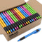 Pens Bulk Gripped Slimster Retractable Ballpoint Pen | Medium Point Black Ink | Smooth Writing Pens for Journaling