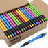 Pens Bulk Gripped Slimster Retractable Ballpoint Pen | Medium Point Black Ink | Smooth Writing Pens for Journaling