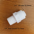 Malida Male Push To Connect Tube Fitting, Quick Connector for Water Purifiers (1/4 NPT Male x 1/4 OD Tube)