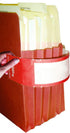 Tabbies File Pocket Handles, 9.63 X 2, Red/White, 12 Sheets/Pack