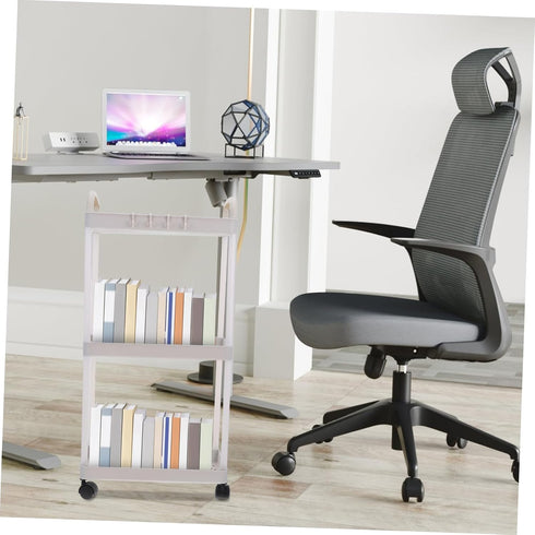 Tofficu Utility Rolling Cart Slim Cart with Wheels Modern Storage Organizer for Kitchen Bathroom Office Multi Shelves