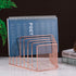 Simmer Stone Incline File Sorter, 7 Slot Magazine Holder for Documents, Metal Desktop Organizer Rack