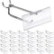 Thyle 50 Pcs Metal Scan Hook with Label Holder for 1/8" to 1/4" Pegboard, Wall Accessories for Home Garage Retail