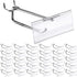 Thyle 50 Pcs Metal Scan Hook with Label Holder for 1/8" to 1/4" Pegboard, Wall Accessories for Home Garage Retail