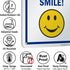 SmartSign "You Are Being Videotaped Smile!" Sign, 7" x 10", Aluminum