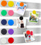 Magnetic Bulletin Strips 5PCS Self Adhesive Frameless Stainless Iron Bar with 10 Magnetic Buttons for Memo Photo Notes