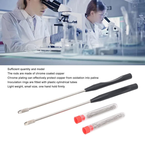 23cm Inoculation Loop Set - Lightweight Coating Inoculation Rod for Mycology, Reusable Inoculation Loop Kit for