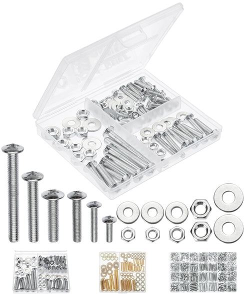 Mr. Pen - Bolts, Nuts, and Washer Assortment Kit, 113 Pcs - Assorted Nuts and Bolts, Nut Bolt and Washer Assortment