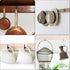 90 Pcs Black Ceiling Hooks Kit, 6 Sizes Vinyl Coated Screw-in Hooks for Hanging (1/2", 5/8", 3/4", 7/8", 1", 1-1/4")