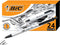 BIC Clic Stic Black Retractable Ballpoint Pens, Medium Point (1.0mm), 24-Count Pack, Comfortable Round Barrel