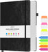 Large A5 Lined Journal Notebook, 312 Numbered Pages, 100gsm Thick Paper, Hardcover Vegan Leather Journal for Women Men