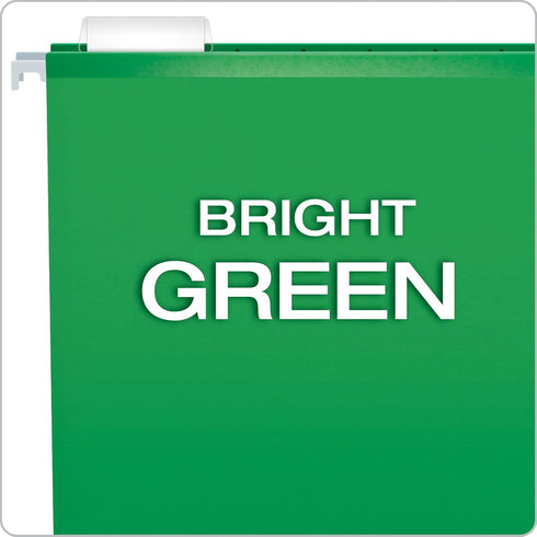 Pendaflex Reinforced Hanging Folders, Legal Size, Bright Green, 25/BX