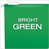 Pendaflex Reinforced Hanging Folders, Legal Size, Bright Green, 25/BX