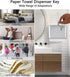 dispensers.Pack 20 Paper Towel Dispenser Key and Universal Dispenser Key are for Various Toilet Paper