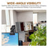 6.69"x2.95" Clip On Security Mirror Convex Desk Office Cubicle for Personal Safety Desk Rear View Mirror Monitor