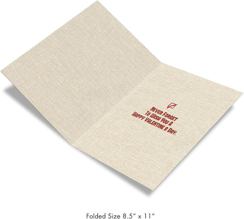 NobleWorks - Big Funny Adult Valentine's Day Greeting Card (8.5 x 11 Inch) - Jumbo Notecard for Valentines