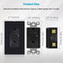Black GFCI Outlet 20 Amp, GFCI Outlet Receptacle with LED Indicator, 20 Amp 125 Volt Wallplate and Screws Included ETL