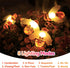 Solar Bee String Lights Outdoor, 50 LEDs Waterproof 8 Modes Honeybee Fairy Lights for Garden Decor