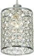 60W 110V (2 Pack) Modern Crystal Chandelier Lighting LED Light Crystal Ceiling Light Crystal Pendant Lamp Adjustable