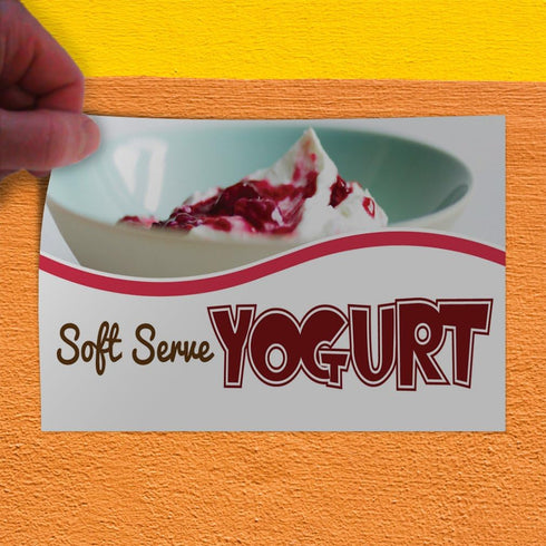 Fastasticdeals 36x24Inches Decal Stickers Multiple Sizes Soft Serve Yogurt Advertising Printing Industrial Vinyl Safety