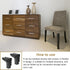 4pcs 8cm(3.1") uxcell Folding Table Legs, Metal Foldable Table Furniture Legs Laptop Desk Legs Replacement Legs